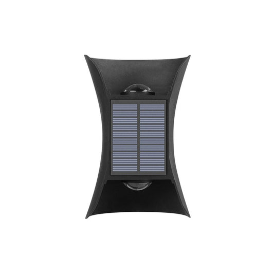 Lampa solara LED bidirectionala bicolora Selexmo, comutator culoare led, IP65, rezistent la apa, baterie 1.5 V, 400mah, 2 LED-uri, 13.5 x 9 cm, material ABS, multicolor