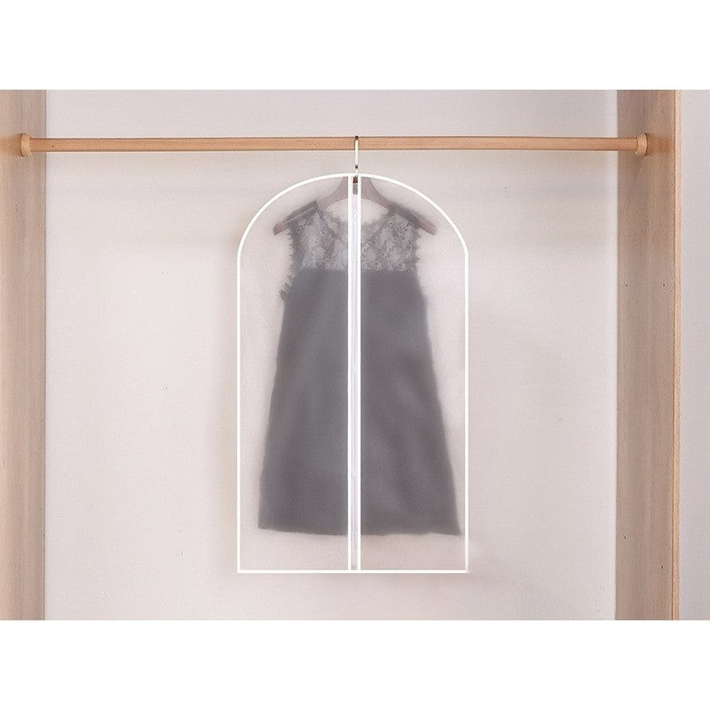 Set 5 Huse de Depozitare cu Fermoar, selexmo, pentru Haine, de Protectie, pentru Voiaj, Netesut, Rezistent la Praf, 60x100 cm, Transparent-Alb