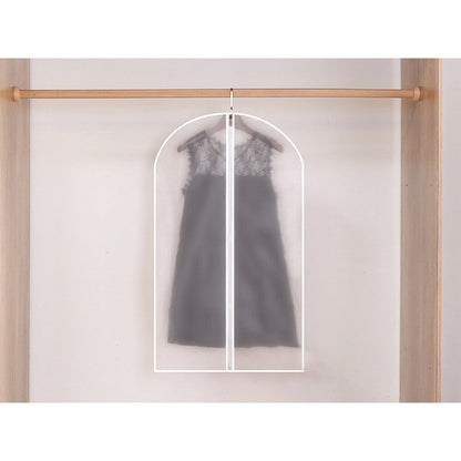 Set 5 Huse de Depozitare cu Fermoar, selexmo, pentru Haine, de Protectie, pentru Voiaj, Netesut, Rezistent la Praf, 60x100 cm, Transparent-Alb