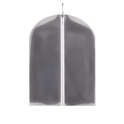 Set 5 Huse de Depozitare cu Fermoar, selexmo, pentru Haine, de Protectie, pentru Voiaj, Netesut, Rezistent la Praf, 60x80 cm, Transparent-Alb