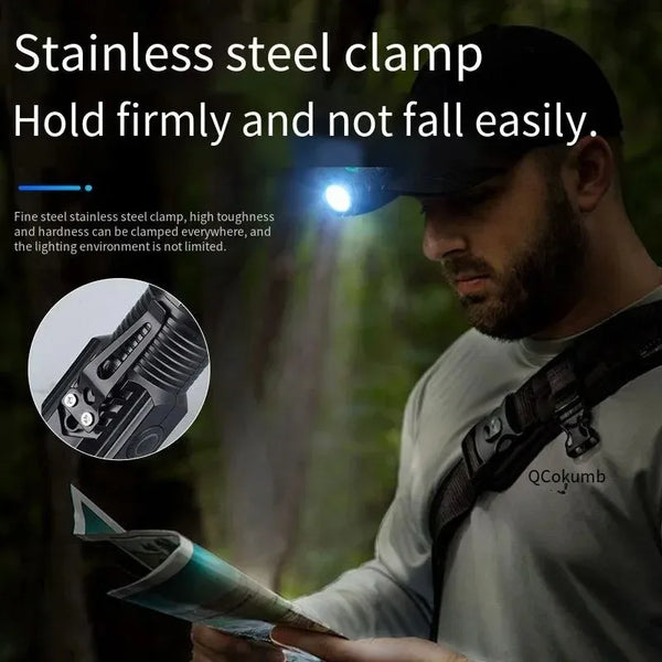 Mini Lanternă Tactică 3xLED - Ultra Puternică și Magnetică