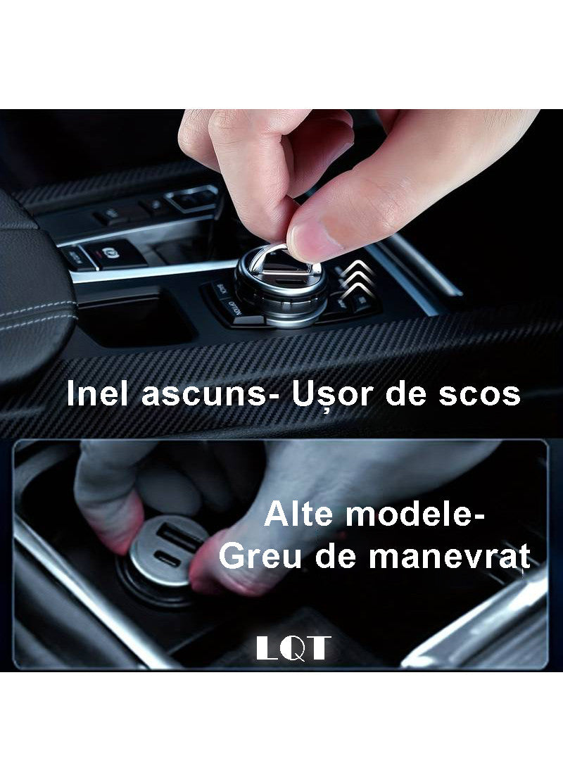 Incarcator Auto Bricheta Mini  SELEXMO®  - Invizibil 100W