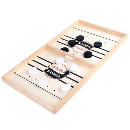 Joc Fooseball Interactiv, Tip Hockey pe Gheata, din Lemn, 10 Piese de Joc