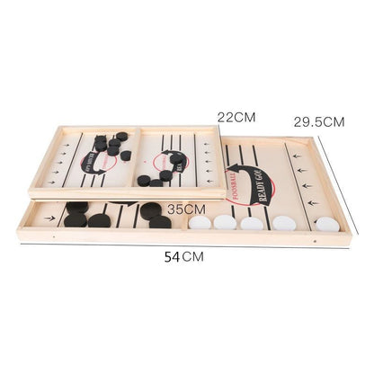 Joc Fooseball Interactiv, Tip Hockey pe Gheata, din Lemn, 10 Piese de Joc