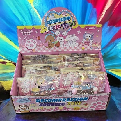 Jucarie Antistres Squishy, selexmo, cu Revenire Lenta, Squeeze Pinch, Family Model Animalute, Ambalaj Transparent