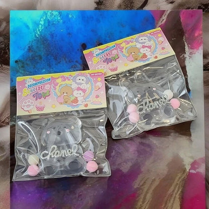 Jucarie Antistres Squishy, selexmo, cu Revenire Lenta, Squeeze Pinch, Family Model Animalute, Ambalaj Transparent