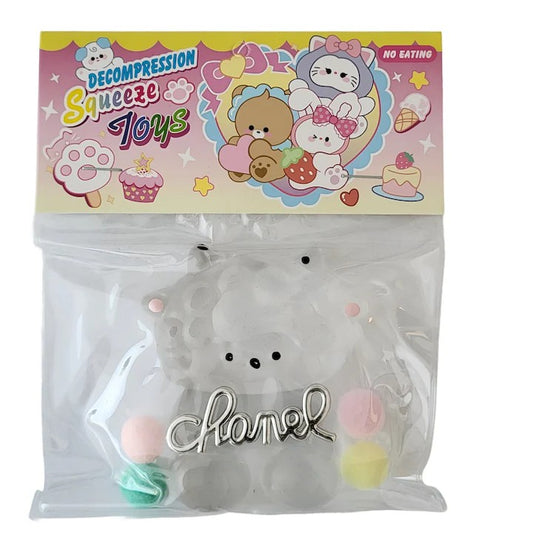 Jucarie Antistres Squishy, selexmo, cu Revenire Lenta, Squeeze Pinch, Family Model Animalute, Ambalaj Transparent