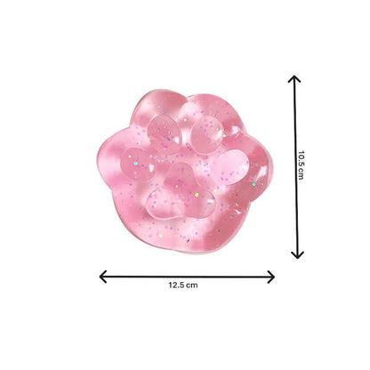 Jucarie Antistres Squishy, selexmo, cu Revenire Lenta, Model Cat Paw, 12.5x10.5 cm, 220g, Squeeze Pinch Family, Ambalaj Transparent, Culori Diferite