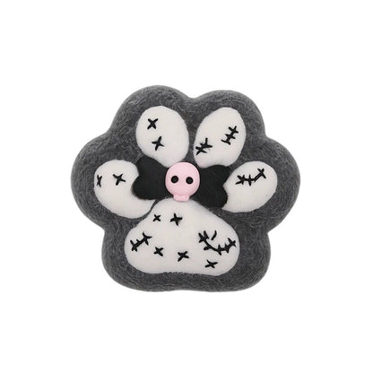 Jucarie Antistres Squishy, selexmo, cu Revenire Lenta, Squeeze Pinch Family, Model Cat Paw, Ambalaj Transparent, Alb/Negru