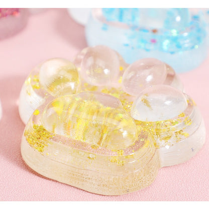 Jucarie Antistres Squishy, selexmo, Labuta de Pisica Pufoasa, cu Revenire Lenta, 7 x 6.5 cm, Model 270532, Multicolor