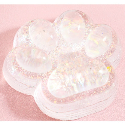Jucarie Antistres Squishy, selexmo, Labuta de Pisica Pufoasa, cu Revenire Lenta, 7 x 6.5 cm, Model 270532, Multicolor