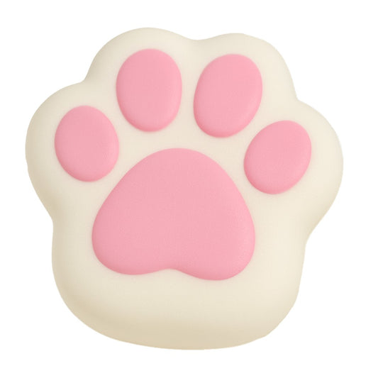 Jucarie Antistres Squishy, selexmo, Revenire Lenta, Model Labuta de Pisica, Squishy, BIG, 12.5 x 10.5 cm, 220 g, Model 10, Alb Roz