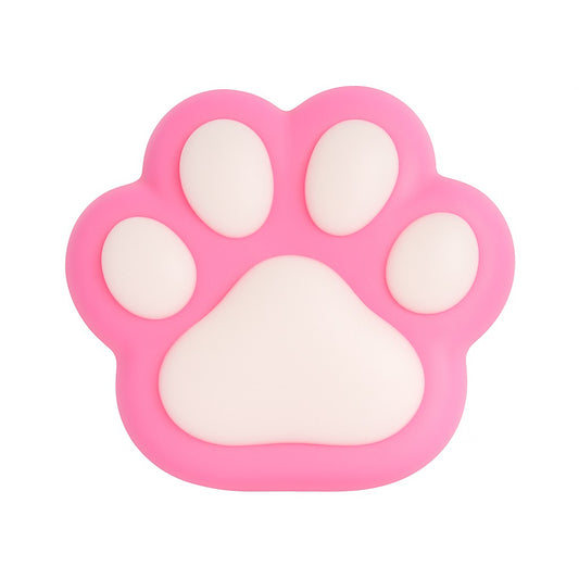 Jucarie Antistres Squishy, selexmo, Revenire Lenta, Model Labuta de Pisica, Squishy, BIG 12.5 x 10.5 cm, 220 g, Model 11, Roz Alb