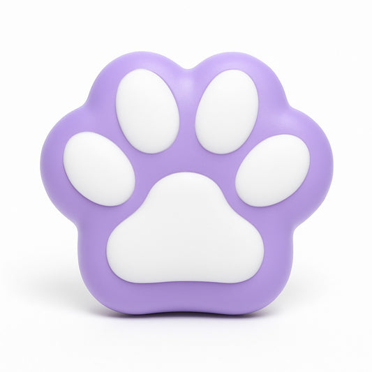 Jucarie Antistres Squishy, selexmo, Revenire Lenta, Model Labuta de Pisica, Squishy, BIG 12.5 x 10.5 cm, 220 g, Model 12, Mov Alb