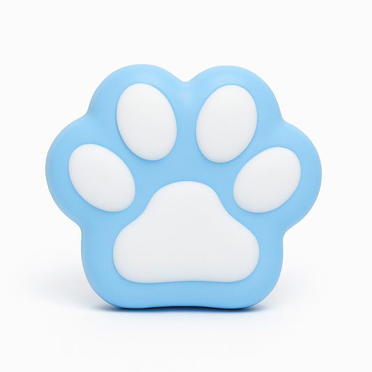 Jucarie Antistres Squishy, selexmo, Revenire Lenta, Model Labuta de Pisica, Squishy, BIG 12.5 x 10.5 cm, 220 g, Model 13, Albastru Alb