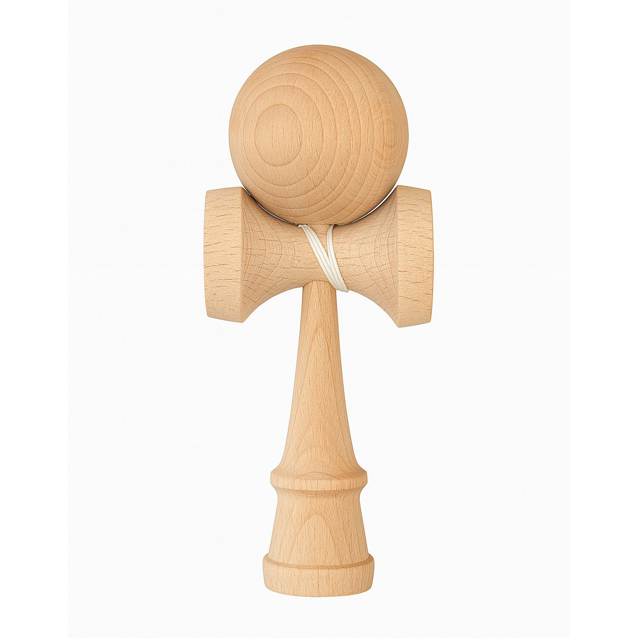 Jucarie Interactiva Kendama, Selexmo, din Lemn, 18 cm, Joc de Indemanare pentru Copii si Adulti, Model Gradient, Maro Natur Gradient