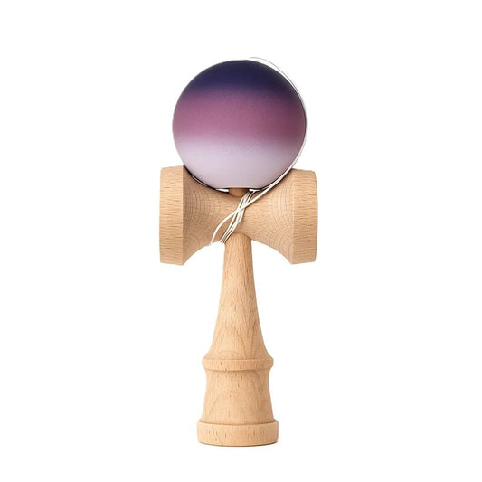 Jucarie Kendama X Originala, Profesionala, Selexmo, din Lemn, Rubber Grip, 18 cm, Negru/Maro/Alb