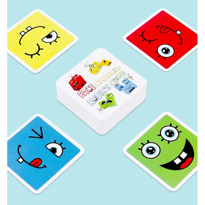 Jucărie Montessori Selexmo, Cub din Lemn, 64 Cartonașe, Clepsidră și Clopoțel, +3 ani, Multicolor