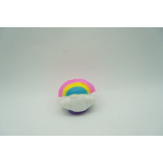 Jucarie Squishy selexmo, Norisor curcubeu, Squeeze Pinch Family, Fidget Toy, Roz