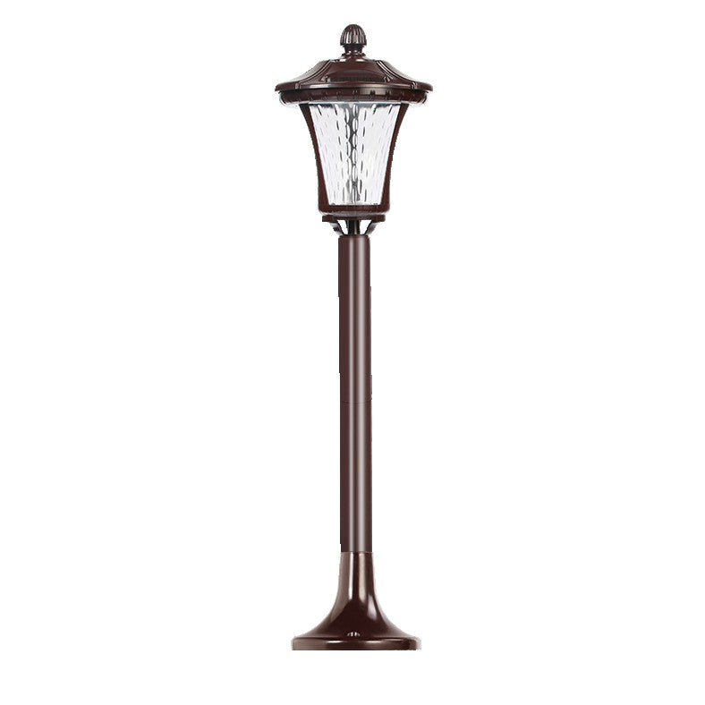 Lampa solara cu prindere in pamant, Selexmo, inaltime 65 cm, Alb Rece
