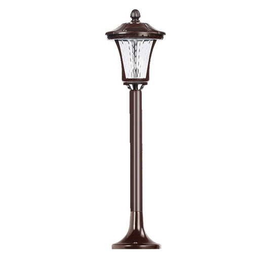 Lampa solara cu prindere in pamant, Selexmo, inaltime 65 cm, Alb Rece