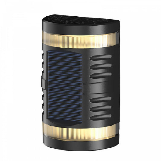 Lampa solara LED decorativa cu lumina bidirectionala Selexmo, IP65, 1.2V, 600mah, 15.1 x 9 x 6 cm, material ABS, alb rece