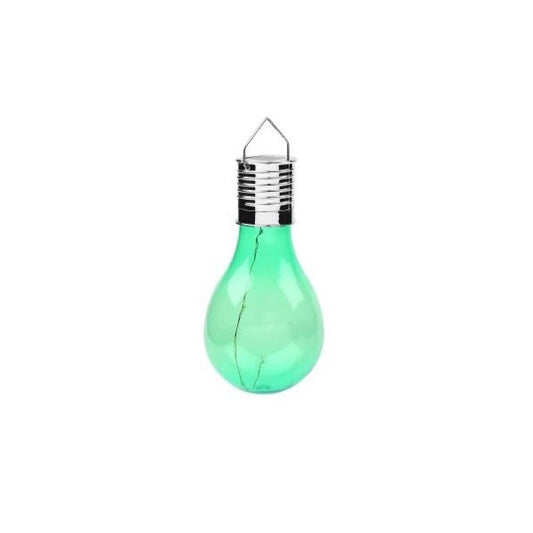 Lampa Solara LED Decorativa sub forma de Bulb, pentru exterior, suspendata, IP65, Ultron Verde, Selexmo