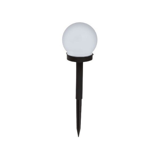 Lampa solara LED, Sferica, Tip Glob Selexmo, Diametru 10 cm, Alb rece