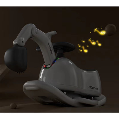 Masina 3 in 1, 1-3 Ani, Tip Excavator/Balansoar/Masina Yo Yo, din Plastic, 4 Roti Silentioase, 71.5 x 34 x 39 cm, Alb