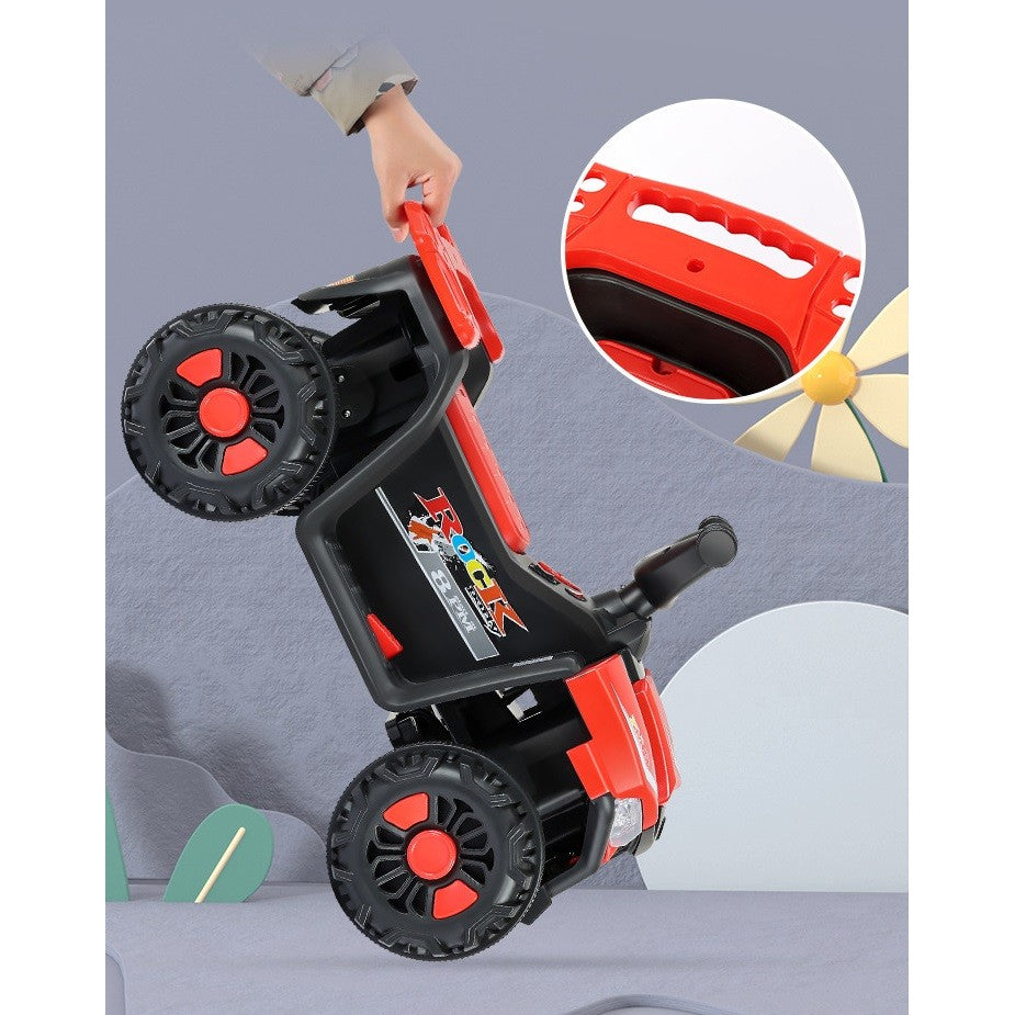 ATV Electric pentru Copii, 4 Roți, Sistem Anti-Răsturnare, Lumini și Sunet, 2-5 Ani, Roșu
