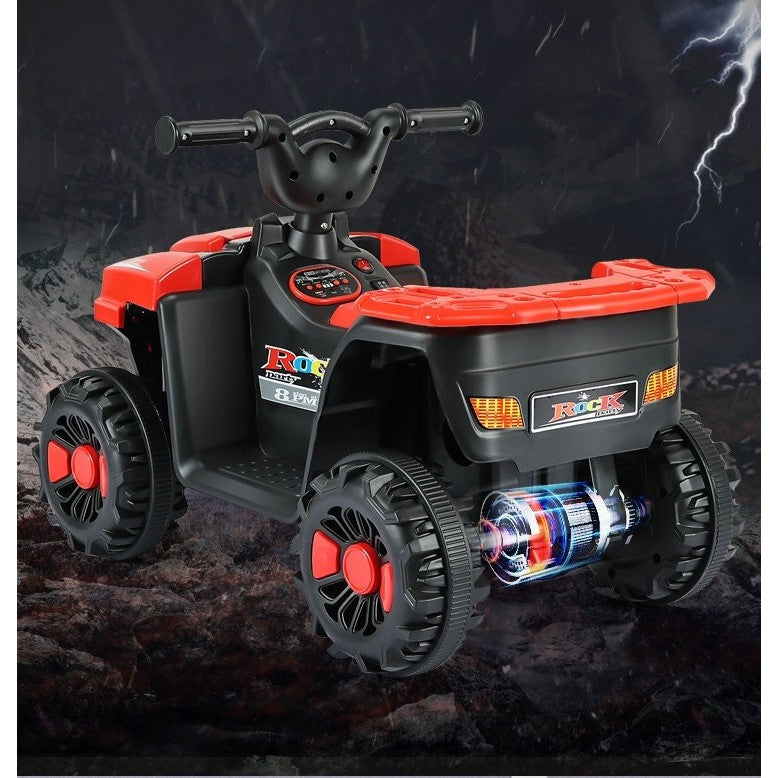 ATV Electric pentru Copii, 4 Roți, Sistem Anti-Răsturnare, Lumini și Sunet, 2-5 Ani, Roșu
