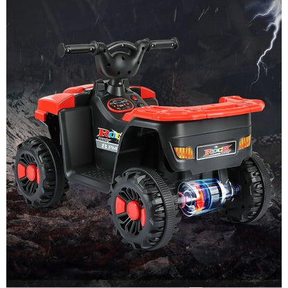 ATV Electric pentru Copii, 4 Roți, Sistem Anti-Răsturnare, Lumini și Sunet, 2-5 Ani, Roșu