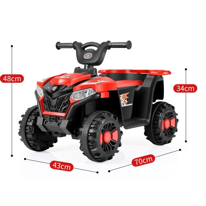 ATV Electric pentru Copii, 4 Roți, Sistem Anti-Răsturnare, Lumini și Sunet, 2-5 Ani, Roșu