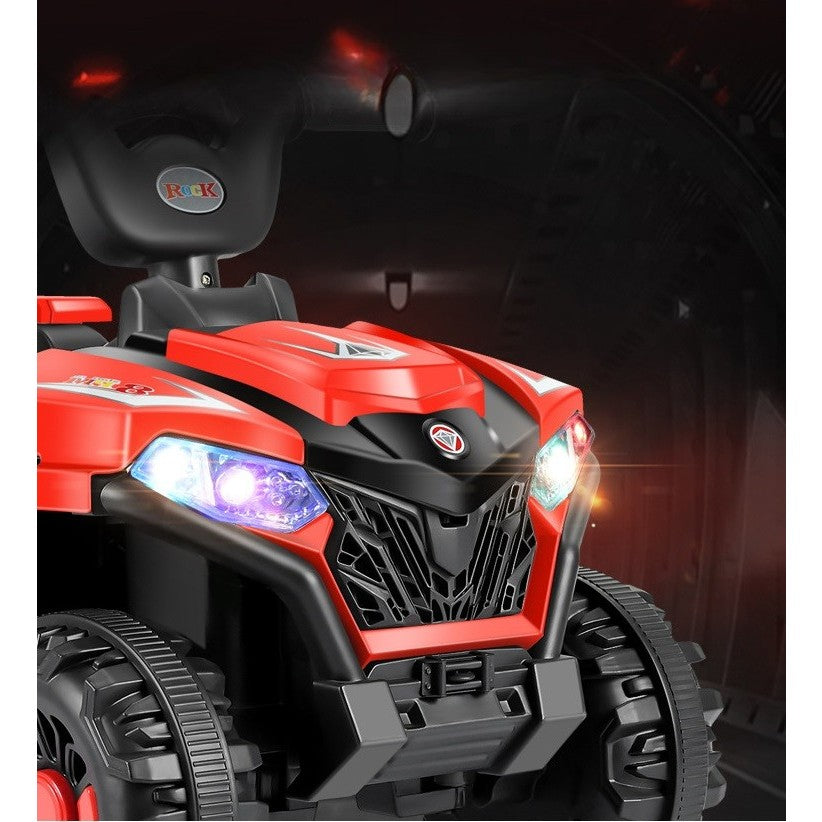 ATV Electric pentru Copii, 4 Roți, Sistem Anti-Răsturnare, Lumini și Sunet, 2-5 Ani, Roșu