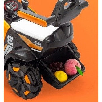 Excavator Electric pentru Copii, cu Brat Controlabil, Muzica si Lumini, 1-8 Ani, Portocaliu