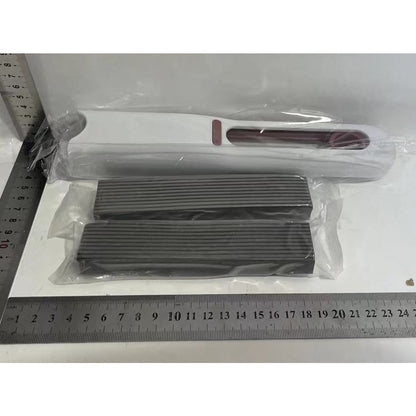 Mop de Mana selexmo, Mini-Portabil, cu Sistem de Stoarcere, Dispozitiv de Curatat Manual, cu Burete Absorbant, din PVA, 29.5 x 15.5 cm, 2 Rezerve, Alb