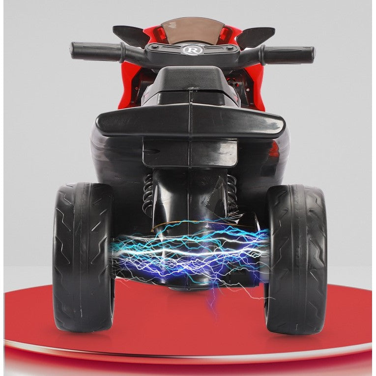 Motocicletă Electrică cu 3 Roți pentru Copii - Anti-Răsturnare, Lumini și Sunete, Off-Road, 66x34x43 cm