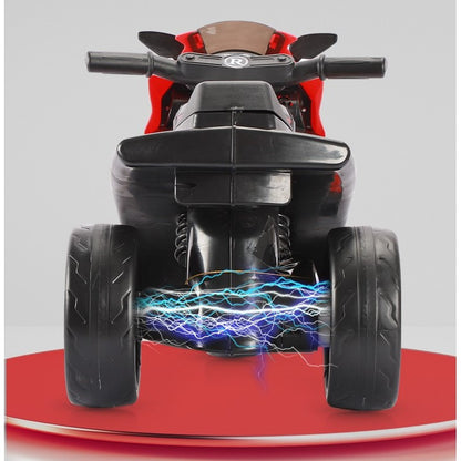 Motocicletă Electrică cu 3 Roți pentru Copii - Anti-Răsturnare, Lumini și Sunete, Off-Road, 66x34x43 cm
