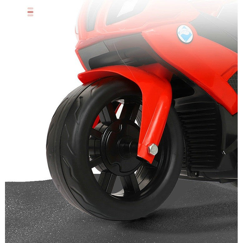 Motocicletă Electrică pentru Copii - Cu Sistem Anti-Răsturnare, Lumini și Sunet, pentru Vârstele 1-4 Ani, 42x68x36 cm, Roșu