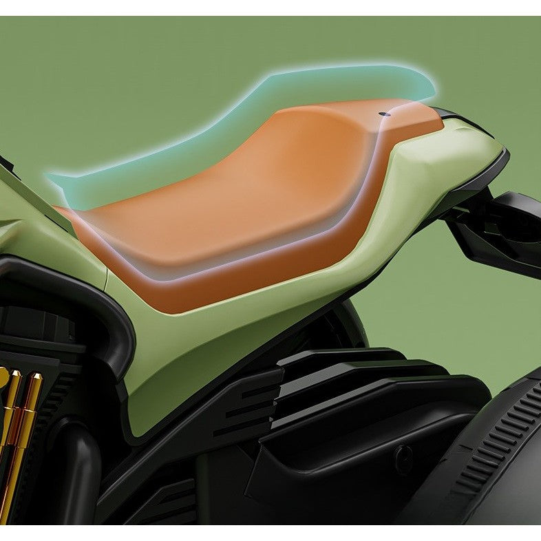 MOTOCICLETA ELECTRICA, CU ACUMULATOR, TELECOMANDA, BLUETOOTH, SISTEM ANTI-RASTURNARE, SISTEM DE LUMINI SI SUNET, 1-8 ANI