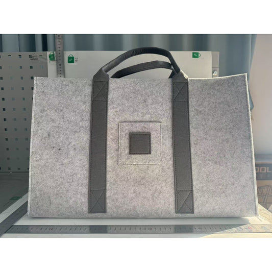 Cos Multifunctional pentru Rufe Murdare, Cos Depozitare, selexmo, Gri, 50x34x32, Geanta Durabila pentru Lemne si Accesorii