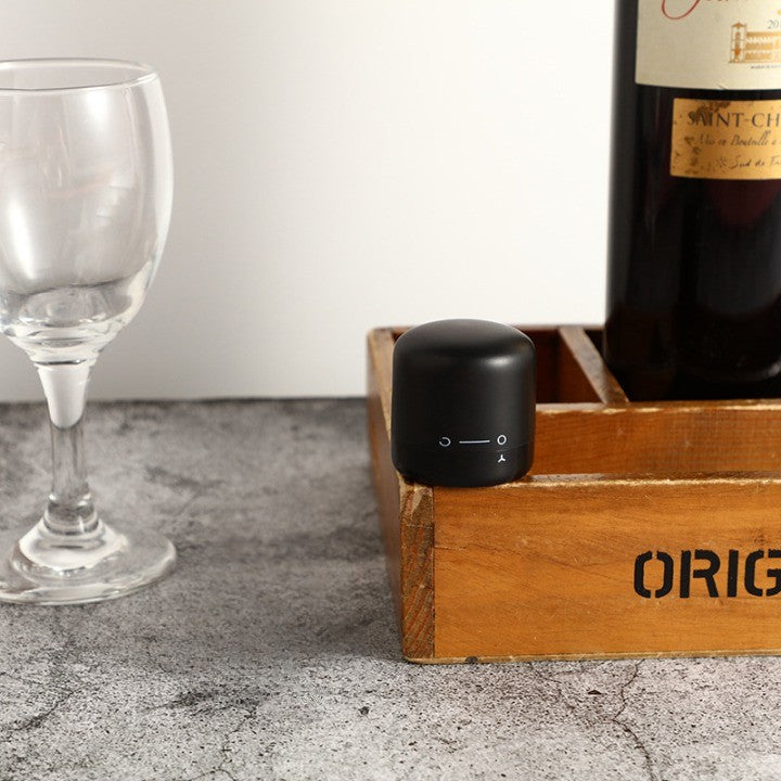 Capac de Etansare a Sticlei de Vin, Rotativ, On-Off, Silicon, Reutilizabil