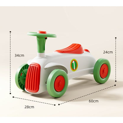 Masinuta Ride-ON, cu Sistem Anti-Rasturnare, Claxon pe Volan, 1-6 Ani, 60 x 28 x 34 cm