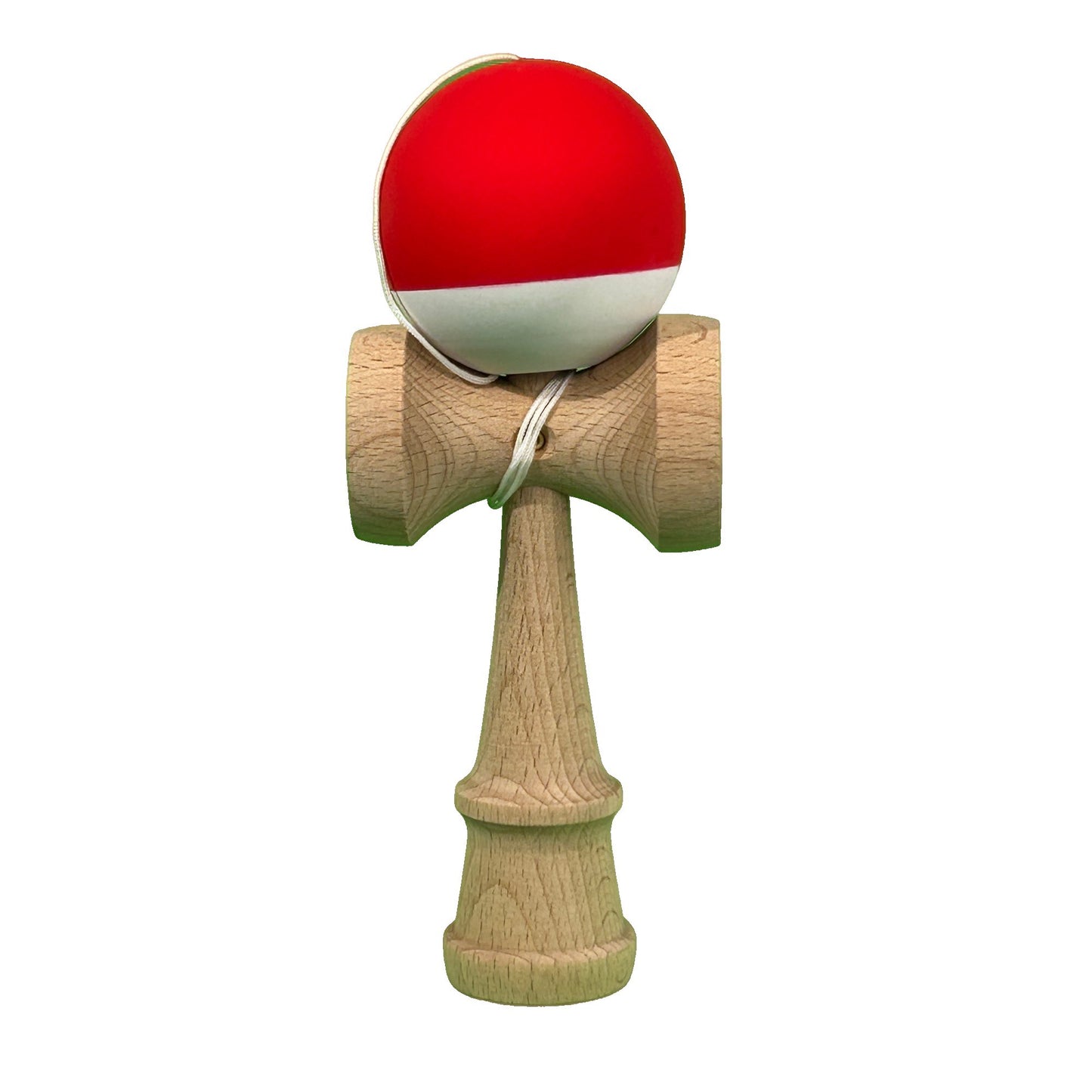 Jucarie Kendama X Originala, Profesionala, Selexmo, Super Sticky din Lemn, 18 cm, pentru Copii si Adulti, Rosu/Alb