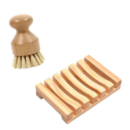 Set Eco din bamboo – Spune adio plasticului din baie și bucătărie