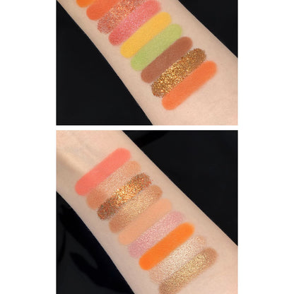 PALETA DE FARDURI CU 40 DE CULORI PIGMENTATE, MARO CU SCLIPICI