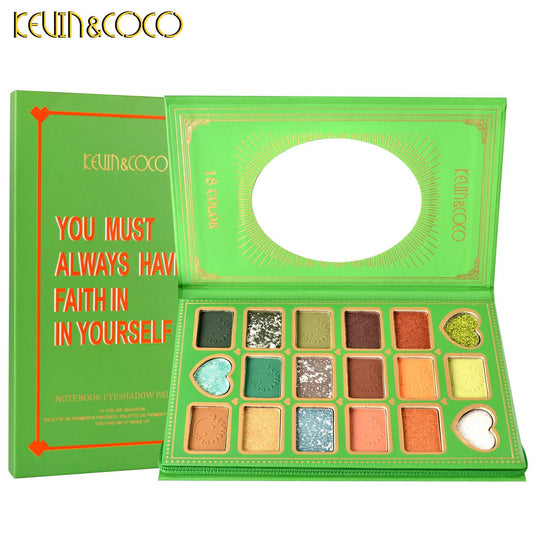 Paleta de farduri  Kevin&Coco cu 18 culori pigmentate , Flippy