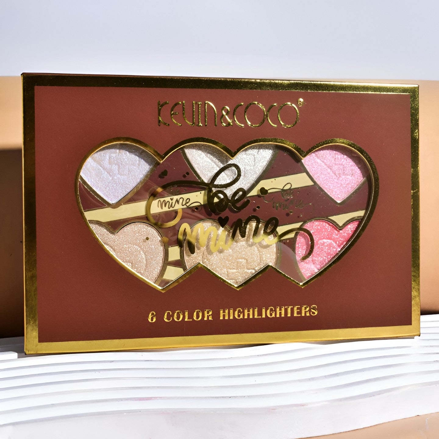 PALETA ILUMINATOARE, 6 NUANTE, BE MINE, CULORI CALDE, DREPTUNGHIULARA, 140 G, VALABILITATE 24 LUNI, 17.4X11.5X1.3 CM, VARIANTA B, ROSE
