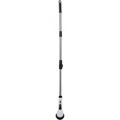 Perie Electrica de Curatare, selexmo, pentru Gresie, Baie, Bucatarie, 25x20x9.5 cm, cu 9 Capete, Maner Extensibil Detasabil 84-127cm, Incarcare USB-Type C, Rotire 360 de Grade, 3000 mAh, Culoare: Alb
