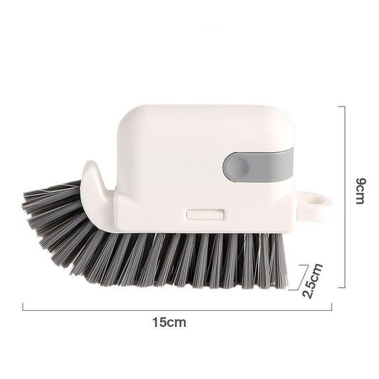 Perie Multifunctionala 3 in 1 de Curatare, selexmo, pentru Bucatarie, Vesela, Geamuri, Cap Detasabil, 9x15x2.5 cm, Gri
